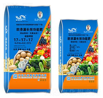 防滲漏長效功能肥17-17-17-黃金搭檔+增效伴侶-大化肥業(yè)